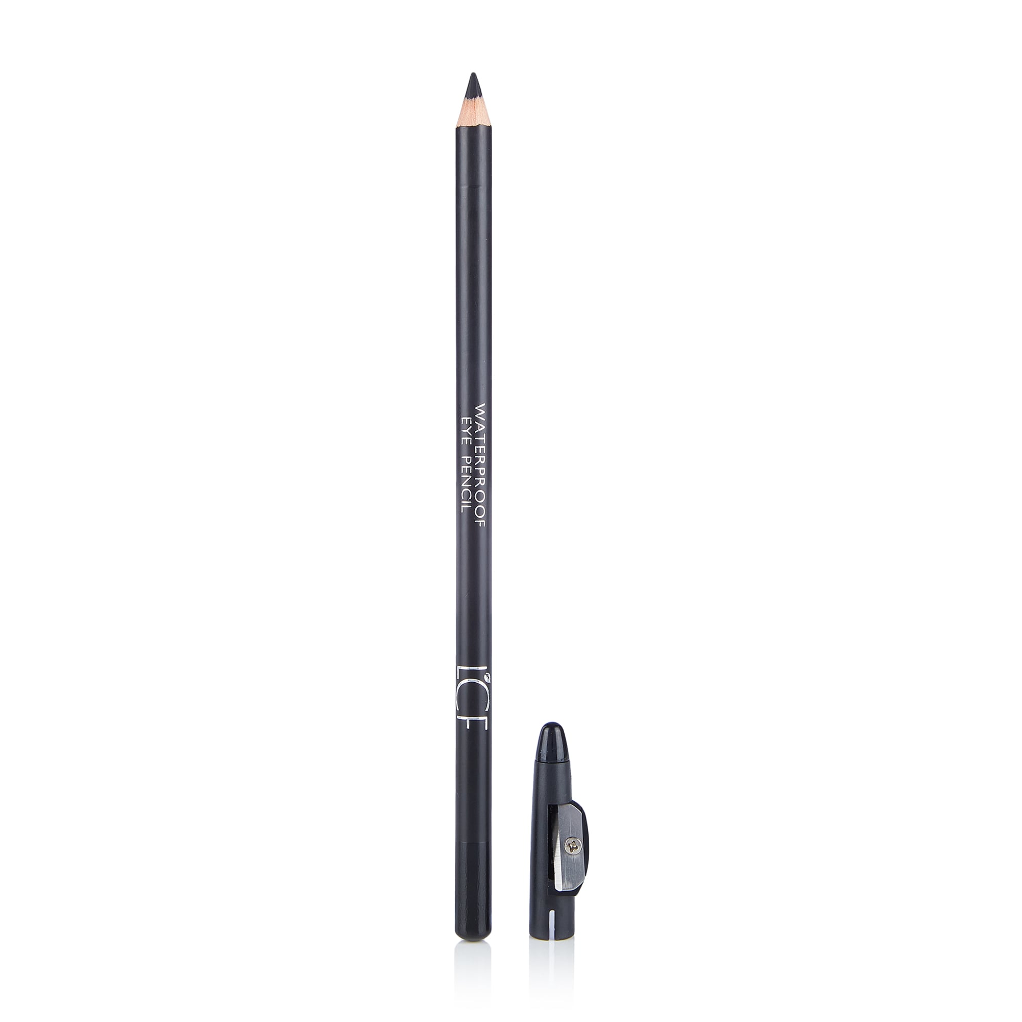 Олівець для очей LCF Waterproof Eye Pencil водостійкий, зі стругачкою, 01 Чорний, 1.8 г